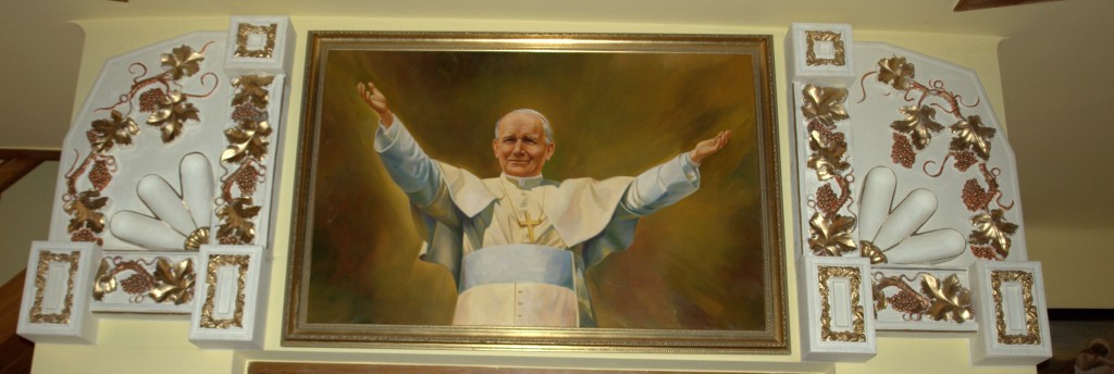 Obraz św. Jana Pawła II w Kościele Garbów - Cukrownia 2016
