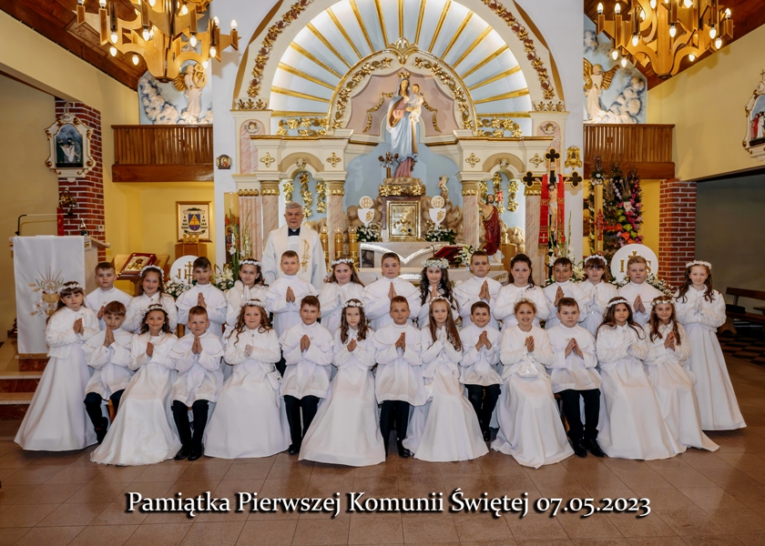 Pierwsza Komunia święta w Garbowie - Cukrowni 2023 r. 